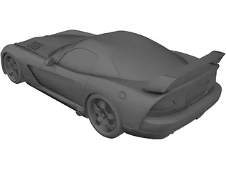 Dodge Viper SRT-10 3D Model preview