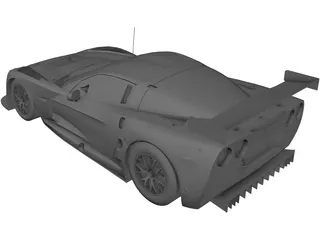 Chevrolet Corvette C6-R 3D Model preview