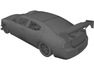 Dodge Charger-SRT-8 Mopar Drift 3D Model preview