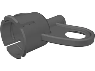 Luer Adapter 3D Model preview