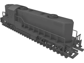 Santa Fe Toy Train 3D Model preview