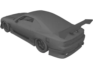 Nissan S15 Silvia Drift 3D Model preview