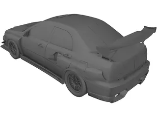 Subaru Impreza WRX STi GDB 3D Model preview