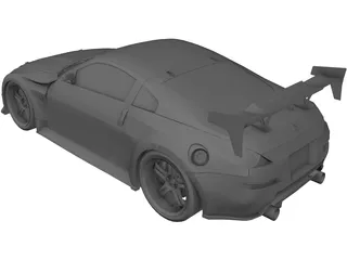 Nissan 350Z [Tuned] 3D Model preview