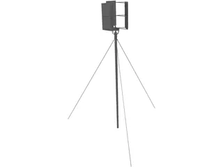 Vertical Axis Wind Turbine 3D Model preview
