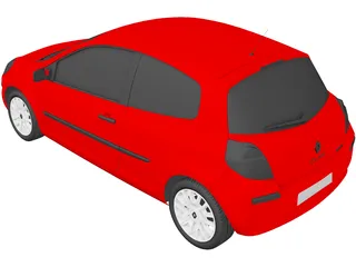 Renault Clio 3D Model preview