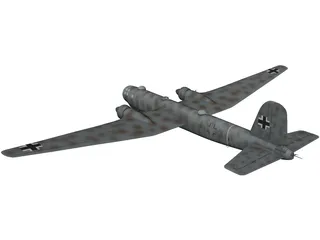 Heinkel He 177 3D Model preview