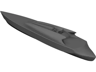 Speedboat 3D Model preview