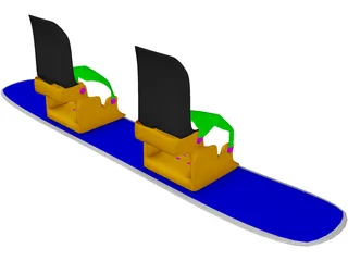 Skateboard 3D Model preview