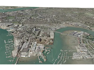 Southampton City (UK) 3D Model preview