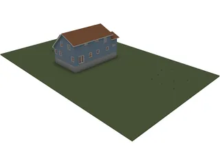 Cape House 3D Model preview