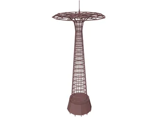 Parachute Jump in Coney Island 3D Model preview
