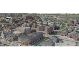 Portland City, Maine 3D Model preview