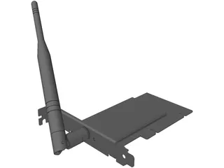 PC Wireless card Linksys WMP54GS 3D Model preview