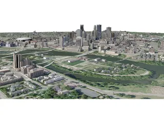 Minneapolis City 3D Model preview