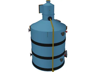 Salt Tank 3D Model preview