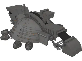 Dune Harvester 3D Model preview