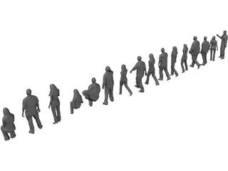 People Collection 3D Model preview