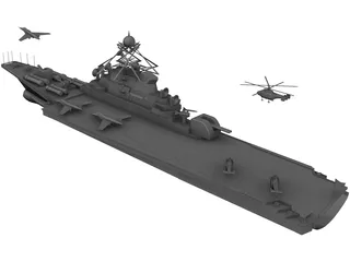 Aircraft Carrier KBNS 3D Model preview