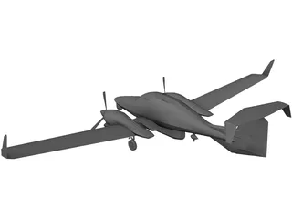 Diamond DA42 Twin Star 3D Model preview