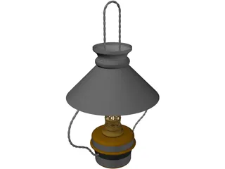 Kitchen Hanging Lamp 3D Model preview