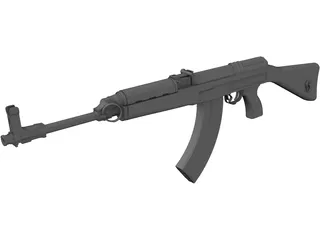 VZ58 Automatic Gun 3D Model preview