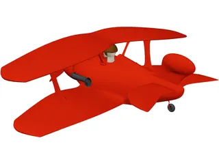 Toy Airplane 3D Model preview