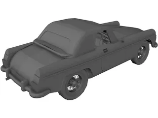 MGB Sports Car 3D Model preview