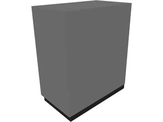 Garage Tool Chest Large 3D Model preview