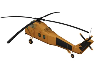 Sikorsky HUS-1 Seahorse 3D Model preview