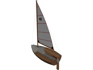 Boat Small 3D Model preview