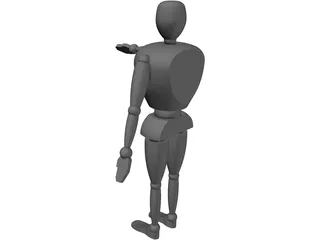 Anthropomorphic Man 3D Model preview