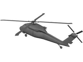Sikorsky UH-60 Black Hawk 3D Model preview