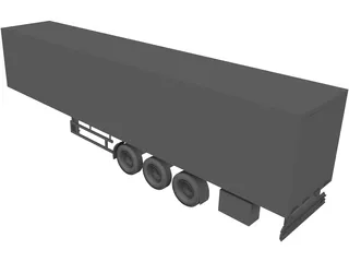 Trailer 3D Model preview