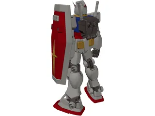 Gundam rx78 3D Model preview