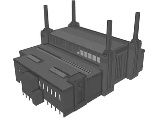 Battersea Power Station 3D Model preview