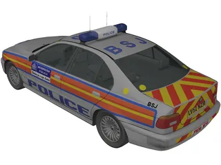 BMW Police 3D Model preview
