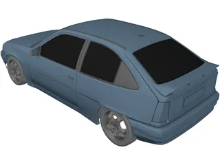 Opel Kadett E (1984) 3D Model preview