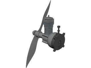 RC Cox 0.48 3D Model preview
