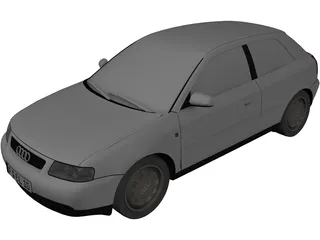 Audi A3 3D Model preview