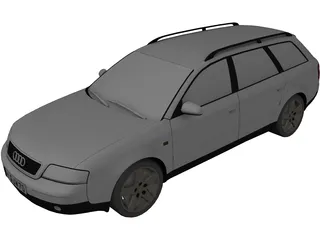 Audi A6 Avant 3D Model preview