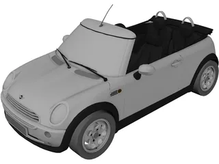 Mini Cooper Cabrio 3D Model preview