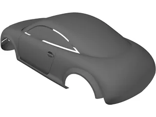 Audi TT Body 3D Model preview