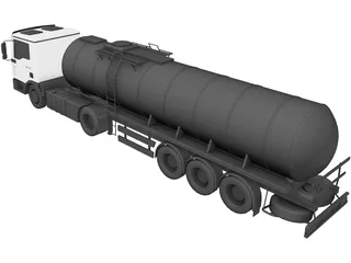 Man Truck 3D Model preview