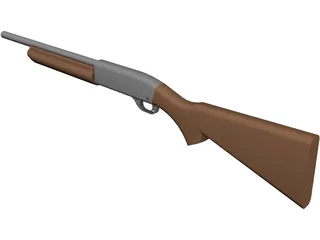 Remington 11-87 Police 3D Model preview