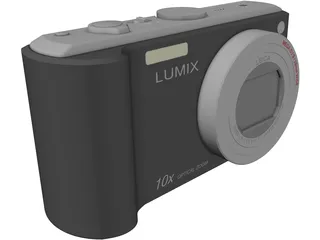 Panasonic Lumix TZ5 3D Model preview