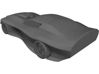Muscle Car Concept 3D Model preview