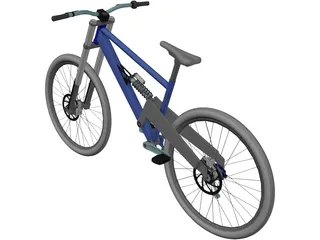 Bicycle Professional Downhill 3D Model preview