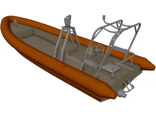 Search and Rescue Craft 3D Model preview