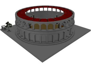Provincial Ancient Arena 3D Model preview